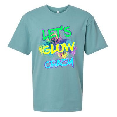 Let's Glow Crazy Glow Party 80s Retro Costume Party Lover Cute Gift Sueded Cloud Jersey T-Shirt