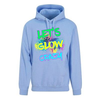 Let's Glow Crazy Glow Party 80s Retro Costume Party Lover Cute Gift Unisex Surf Hoodie