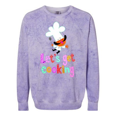 Lets Get Cooking Colorblast Crewneck Sweatshirt