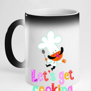 Lets Get Cooking 11oz Black Color Changing Mug