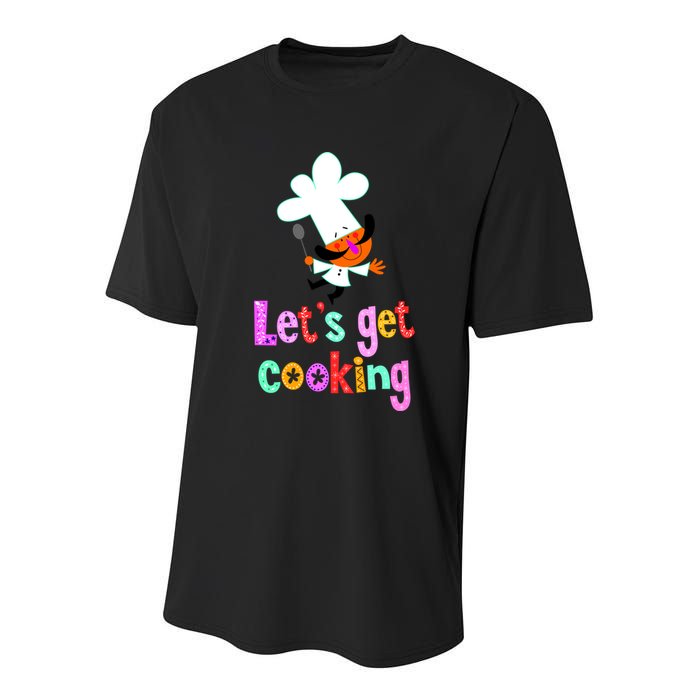 Lets Get Cooking Youth Performance Sprint T-Shirt