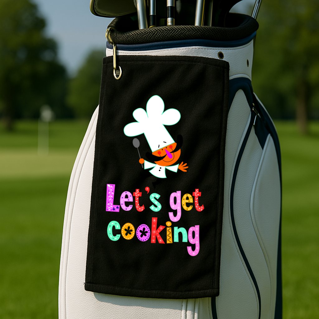 Lets Get Cooking Golf Towel