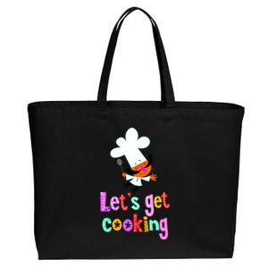 Lets Get Cooking Cotton Canvas Jumbo Tote