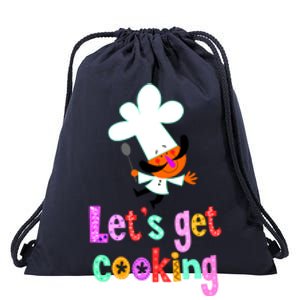 Lets Get Cooking Drawstring Bag