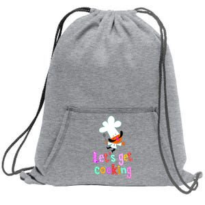 Lets Get Cooking Sweatshirt Cinch Pack Bag