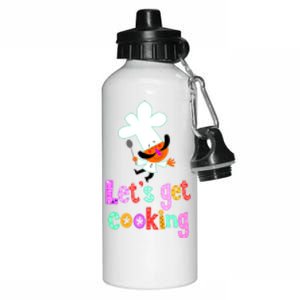 Lets Get Cooking Aluminum Water Bottle