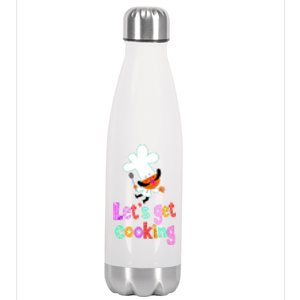 Lets Get Cooking Stainless Steel Insulated Water Bottle