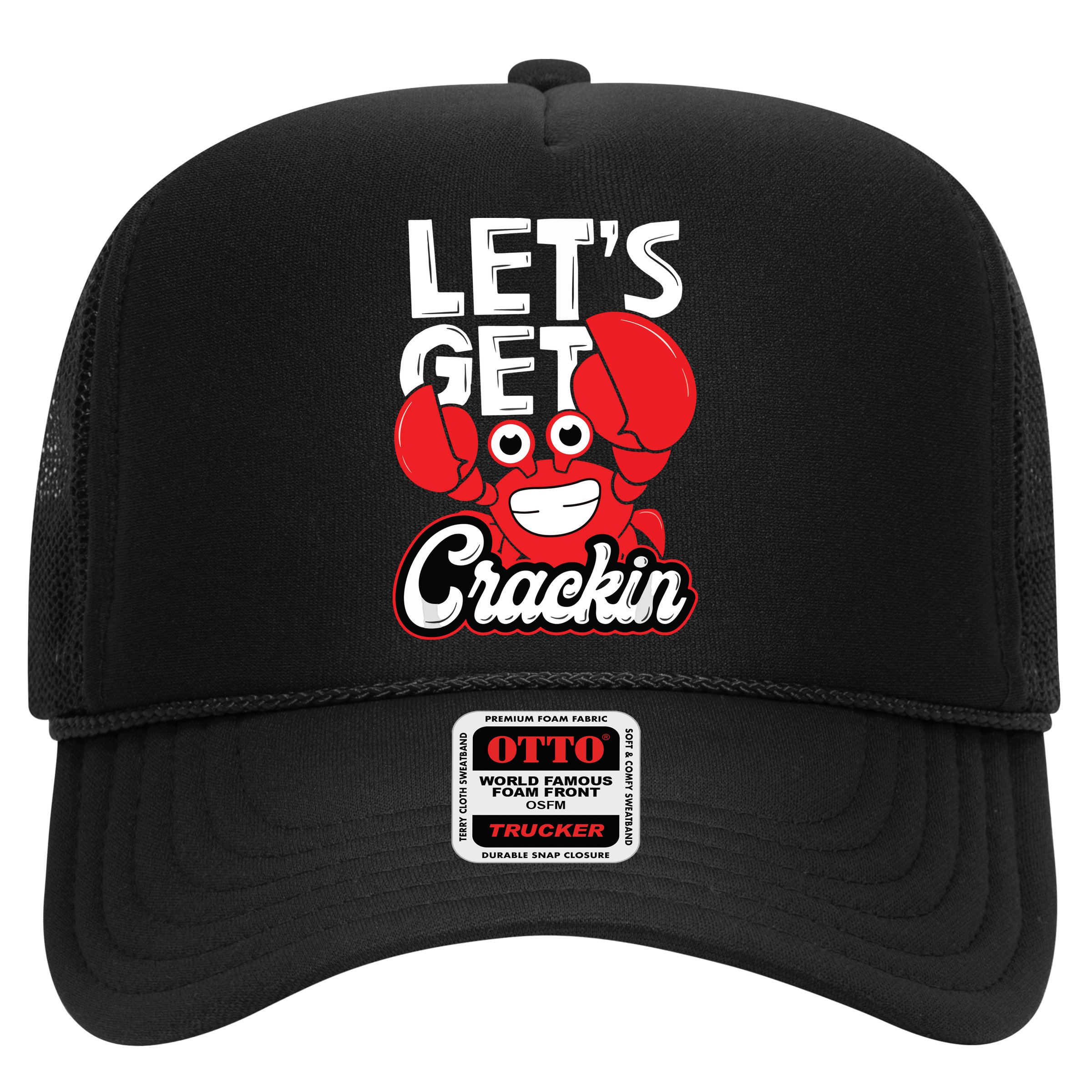 Let's Get Crackin Funny Crab Eater Seafood Lover Crab Boil Hat