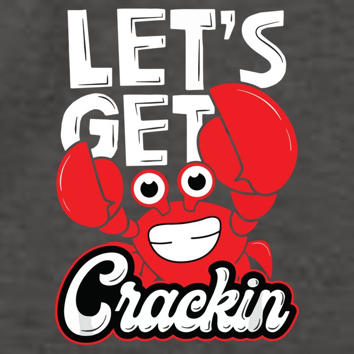 Let's Get Crackin Funny Crab Eater Seafood Lover Crab Boil Vector Backpack