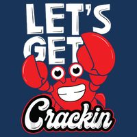 Let's Get Crackin Funny Crab Eater Seafood Lover Crab Boil Sustainable Bucket Hat