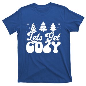 Lets Get Cozy Retro Groovy Christmas Cute Gift T-Shirt