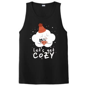 LetS Get Cozy For People Who Love Winter And Autumn Cute Gift PosiCharge Competitor Tank