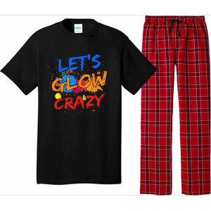 Let's Glow Crazy Glow Party 80s Retro Costume Party Lover Pajama Set