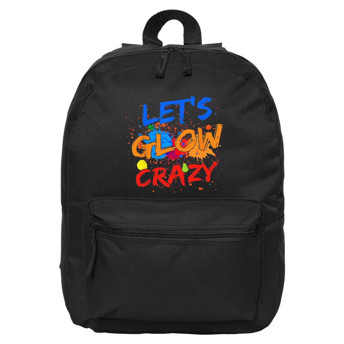 Let's Glow Crazy Glow Party 80s Retro Costume Party Lover 16 in Basic Backpack