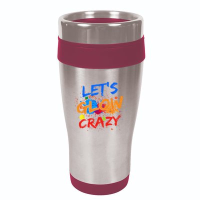 Let's Glow Crazy Glow Party 80s Retro Costume Party Lover 16oz Travel Tumbler