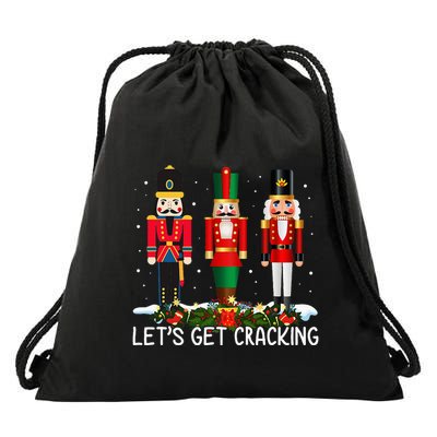 LetS Get Cracking Christmas Nutcracker Ballet Drawstring Bag