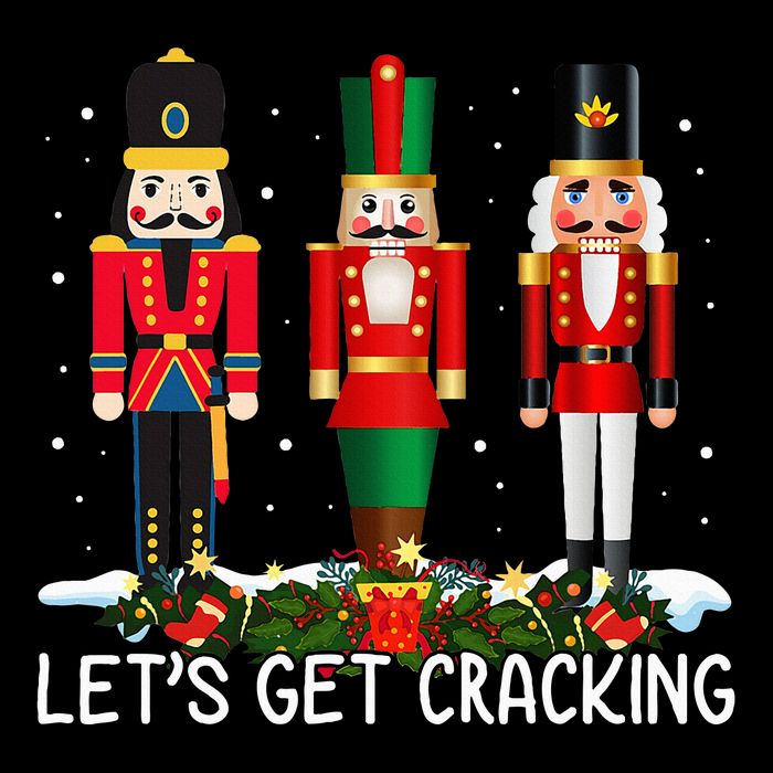 LetS Get Cracking Christmas Nutcracker Ballet Flat Bill Trucker Hat