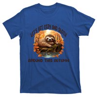 LetS Get Cozy And Sloth Autumn Design Gift T-Shirt