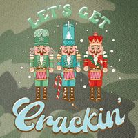 Lets Get Crackin Three Nutcrackers Christmas Teacher Legacy Tie Dye Trucker Hat