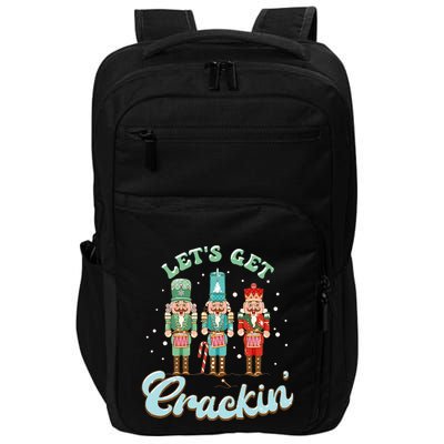 Lets Get Crackin Three Nutcrackers Christmas Teacher Impact Tech Backpack