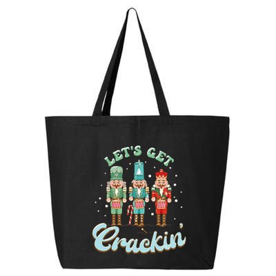 Lets Get Crackin Three Nutcrackers Christmas Teacher 25L Jumbo Tote