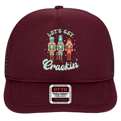 Lets Get Crackin Three Nutcrackers Christmas Teacher Trucker Hat