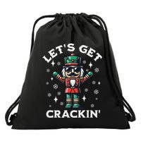 LetS Get Crackin Nutcracker Christmas Drawstring Bag