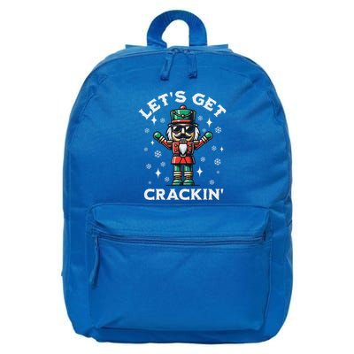 LetS Get Crackin Nutcracker Christmas 16 in Basic Backpack