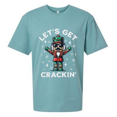 LetS Get Crackin Nutcracker Christmas Sueded Cloud Jersey T-Shirt