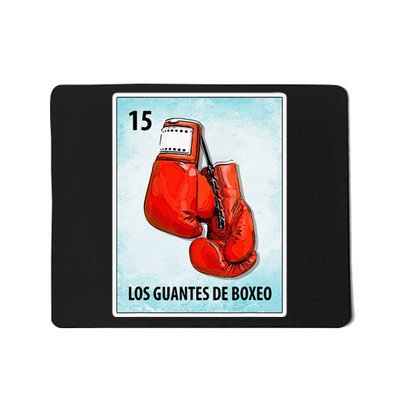 Los Guantes De Boxeo Mexican Boxing Gloves Cards Mousepad