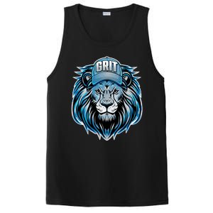 Lion Grit Detroit Football Sports Fan PosiCharge Competitor Tank