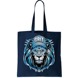 Lion Grit Detroit Football Sports Fan Tote Bag