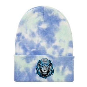 Lion Grit Detroit Football Sports Fan Tie Dye 12in Knit Beanie