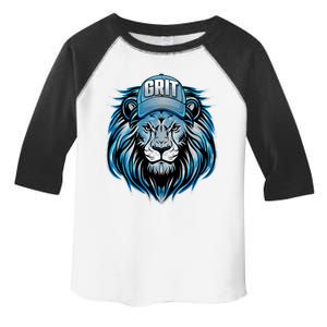 Lion Grit Detroit Football Sports Fan Toddler Fine Jersey T-Shirt