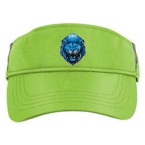 Lion Grit Detroit Football Sports Fan Adult Drive Performance Visor