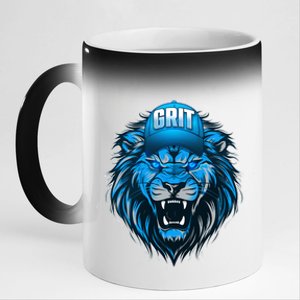 Lion Grit Detroit Football Sports Fan 11oz Black Color Changing Mug