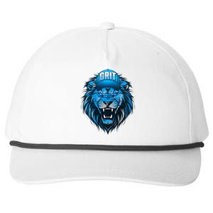 Lion Grit Detroit Football Sports Fan Snapback Five-Panel Rope Hat