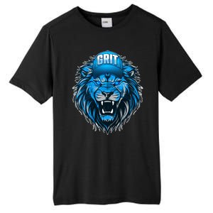 Lion Grit Detroit Football Sports Fan Tall Fusion ChromaSoft Performance T-Shirt