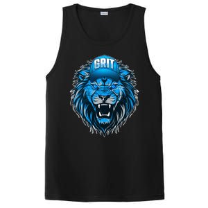 Lion Grit Detroit Football Sports Fan PosiCharge Competitor Tank