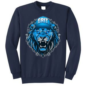 Lion Grit Detroit Football Sports Fan Sweatshirt