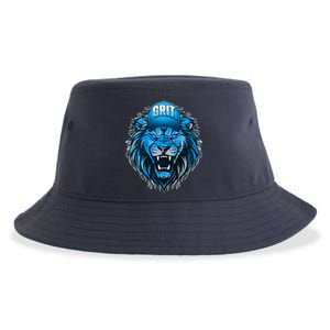 Lion Grit Detroit Football Sports Fan Sustainable Bucket Hat