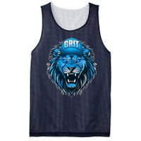 Lion Grit Detroit Football Sports Fan Mesh Reversible Basketball Jersey Tank