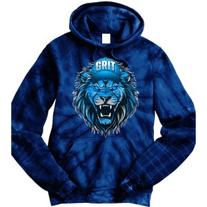 Lion Grit Detroit Football Sports Fan Tie Dye Hoodie