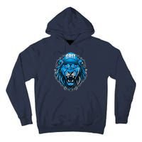 Lion Grit Detroit Football Sports Fan Tall Hoodie