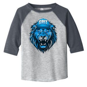 Lion Grit Detroit Football Sports Fan Toddler Fine Jersey T-Shirt