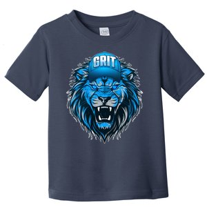 Lion Grit Detroit Football Sports Fan Toddler T-Shirt