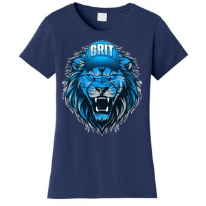 Lion Grit Detroit Football Sports Fan Women's T-Shirt