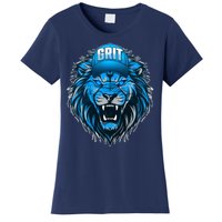 Lion Grit Detroit Football Sports Fan Women's T-Shirt