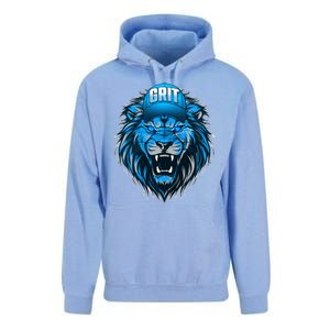 Lion Grit Detroit Football Sports Fan Unisex Surf Hoodie