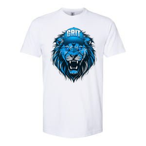 Lion Grit Detroit Football Sports Fan Softstyle CVC T-Shirt